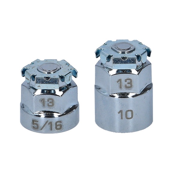 GEARplus bit adapter set, 2-piece, 5/16 inch -10 mm - Socket wrench (set)