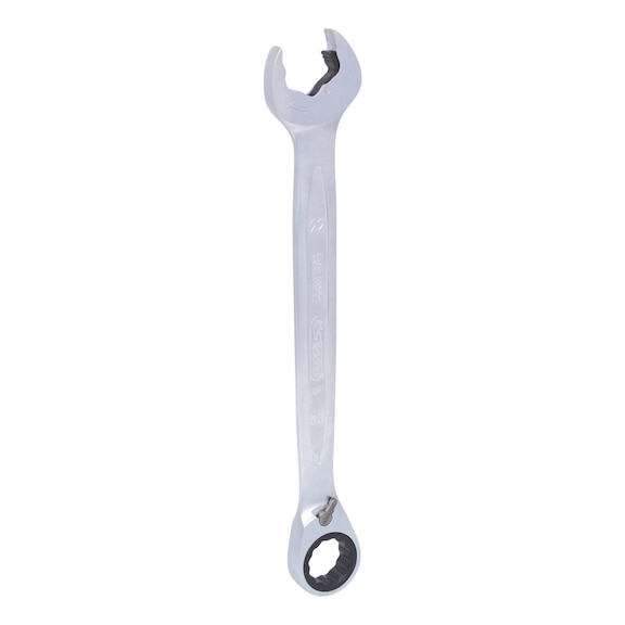 DUO GEARplus combination wrench, open-end ratchet function 22 mm, reversible - DUO GEARplus reversible ring spanner