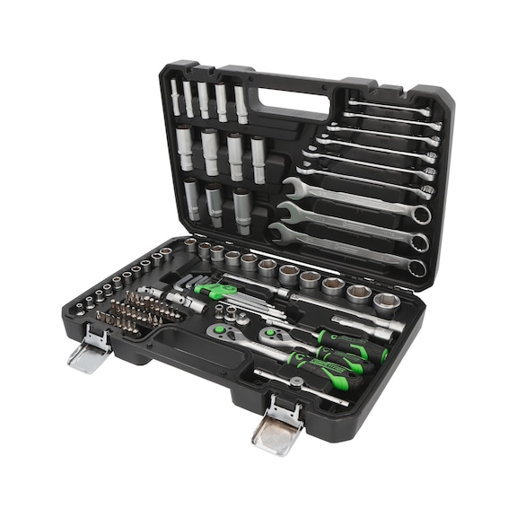COMPETITION 1/4 inch, 3/8 inch socket wrench set, 91-piece - COMPETITION mini bit socket set