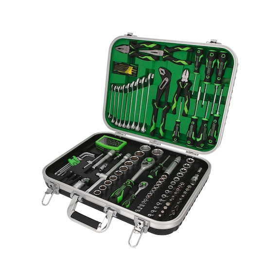 COMPETITION 1/4 inch, 1/2 inch universal tool set, 143 pieces - Multifunctional tool