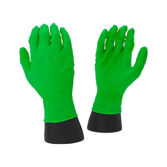 COMPETITION gloves, nitrile, XL, box of 10 x 50, green - COMPETITION gloves