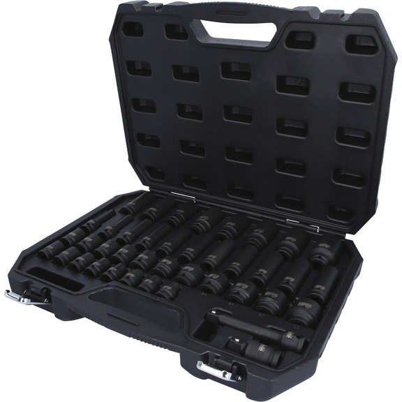 1/2 inch hex power socket set, 40-piece - 1/2 inch hex power socket