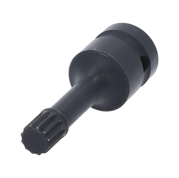 1/2 inch special power bit socket multi-tooth (XZN), 72 mm, M12 - Additional bit socket