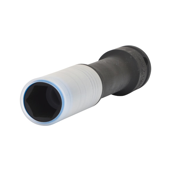 SlimPOWER aluminium rims Power socket, extra long, 17 mm - 1/2 inch aluminium rim power socket