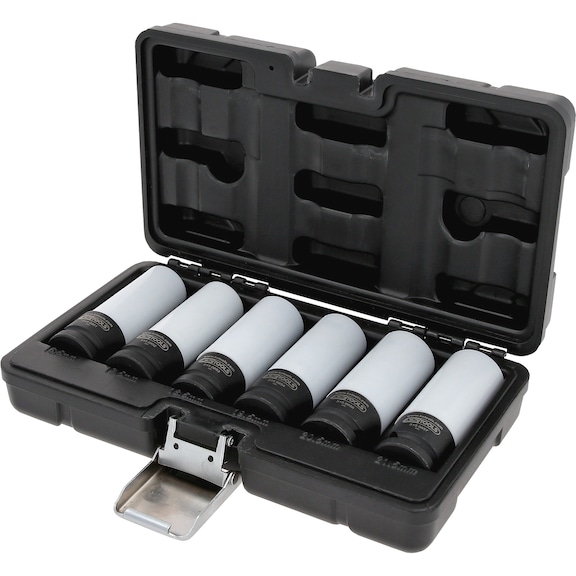 1/2 inch special aluminium rim power socket set, 6-piece - 1/2 inch aluminium rim power socket