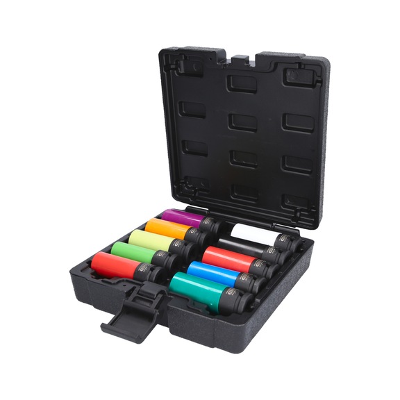 KS TOOLS 1/2 Zoll Spezial-Alu-Felgen Kraft-Stecknuss-Satz, 10-teilig - 1/2 Zoll Alu-Felgen Kraft-Stecknuss