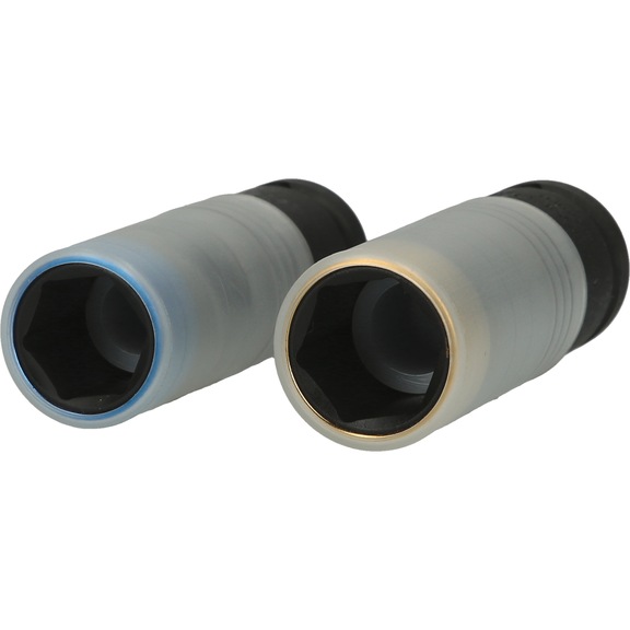 KS TOOLS SlimPOWER aluminium rim power socket set, 2-piece, 1/2 inch - 1/2 inch aluminium rim power socket