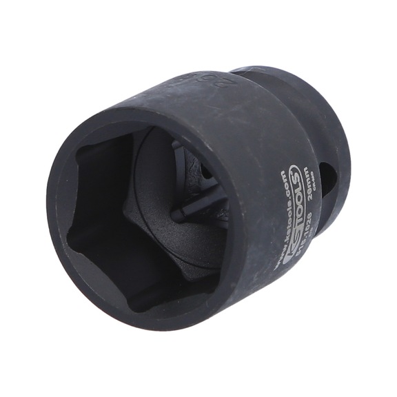 1/2 inch hex power socket, short, 26 mm - 1/2 inch hex power socket