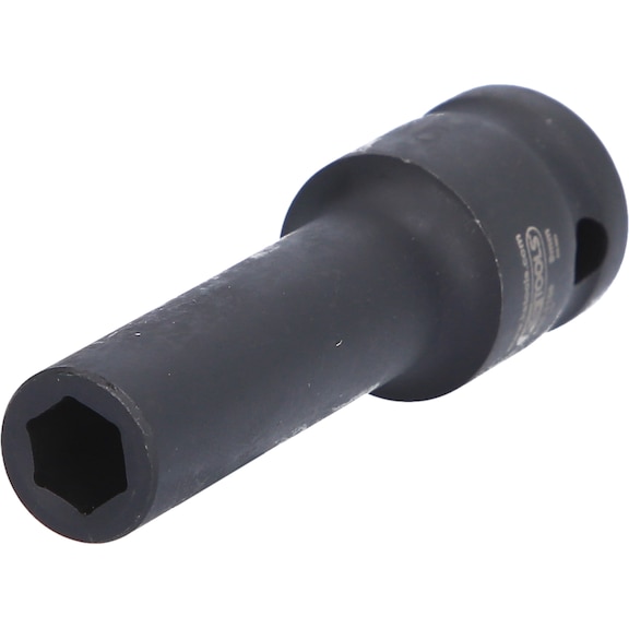 1/2 inch hex power socket, long, 9 mm - 1/2 inch hex power socket