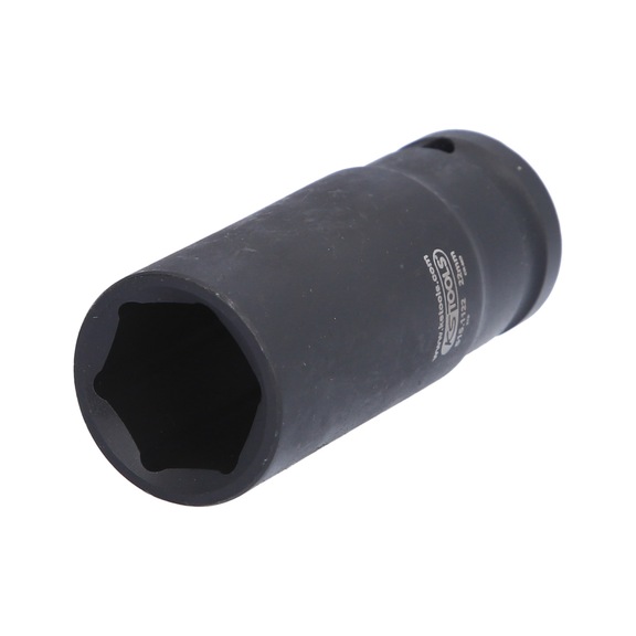 1/2 inch hex power socket, long, 22 mm - 1/2 inch hex power socket