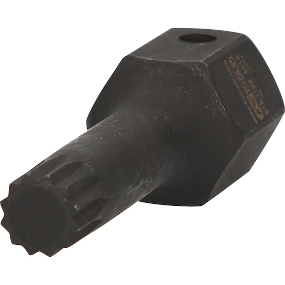 1/2 inch DUODRIVE special power bit socket XZN, M14.78 mm long - 1/2 inch DUODRIVE special power bit socket XZN