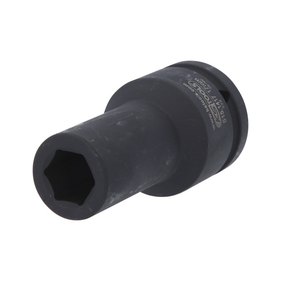 3/4 inch hex power socket, long, 17 mm - 3/4 inch hex power socket