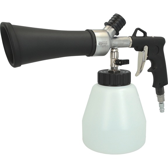 Compressed air cleaning gun with suction device - Bodywork component (motor vehicle, other)