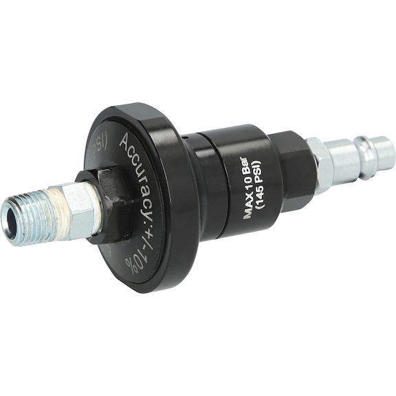Compressed air reducer from a maximum of 10.0 bar to 6.2 bar - 3-in-1 universal compressed air safety coupling