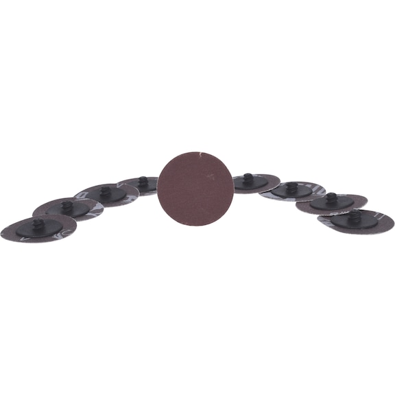 Replacement sanding pads, D:50 mm, sandpaper 240, pack of 10 - Grinding pads