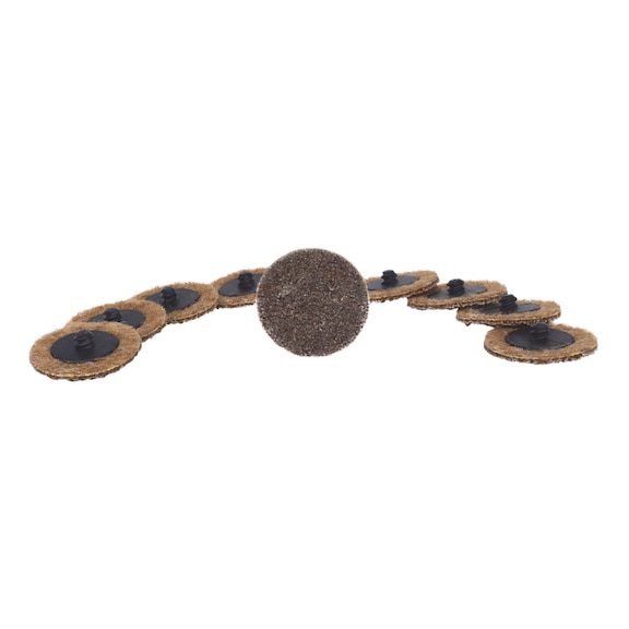 Replacement sanding pads, D:50 mm, grit 80, pack of 10 - Grinding pads