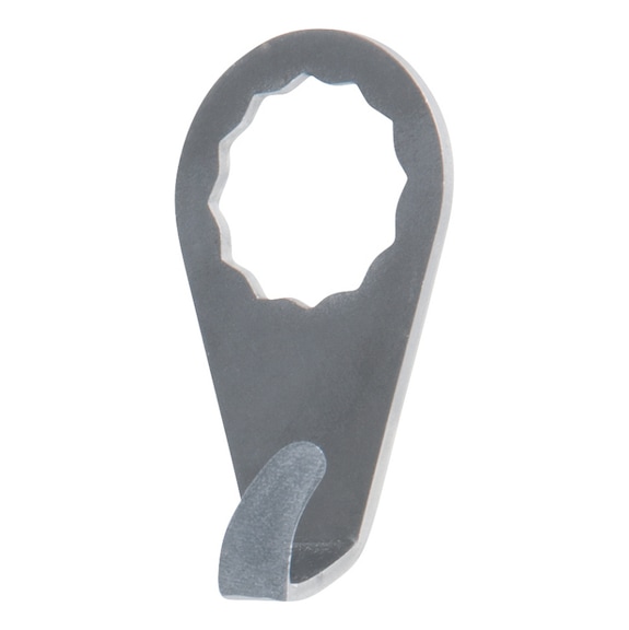 Scraper blade, curved, curved, blade length 18 mm - Scraper blade