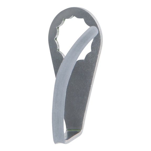 Scraper blade, curved, scalloped, blade length 63 mm - Scraper blade