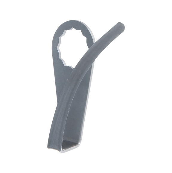 Scraper blade, curved, scalloped, blade length 90 mm - Scraper blade