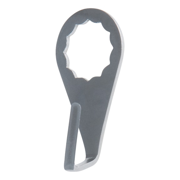 Scraper blade, curved, straight, blade length 24 mm - Scraper blade