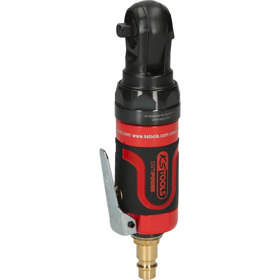 1/4 inch SlimPOWER mini pneumatic reversible ratchet 30 Nm - Compressed air reversible ratchets
