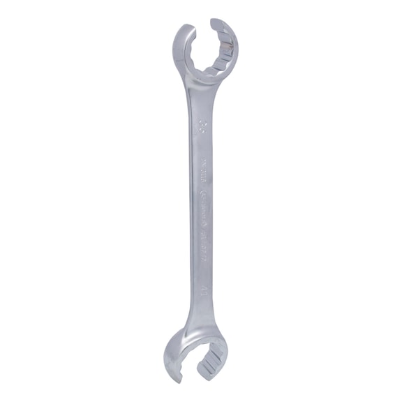 Open double ring spanner, angled, 36x41mm - Open double ring spanner