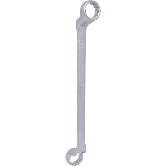 Double ring spanner, offset, 25x28 mm - Double ring spanner, offset