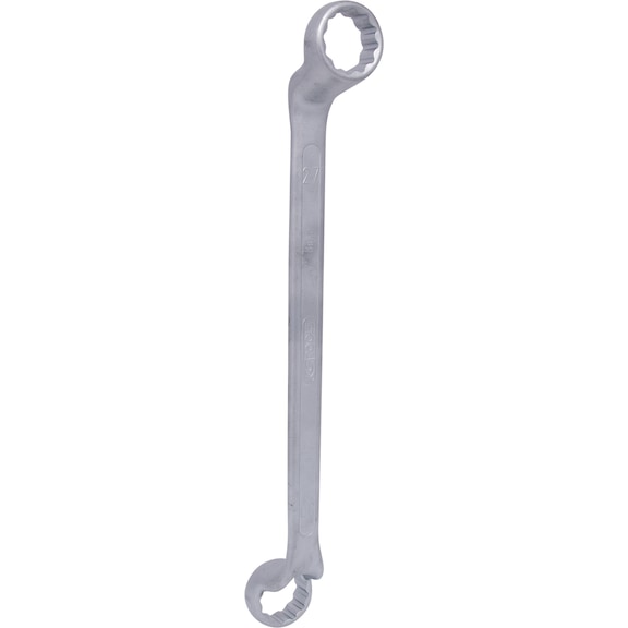 Double ring spanner, offset, 27x30 mm - Double ring spanner, offset