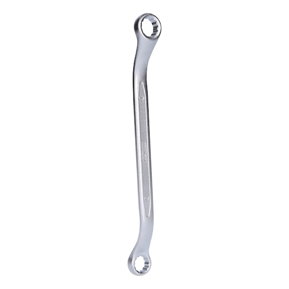KS TOOLS Double ring spanner, slightly offset, 12x13mm - Double ring spanner, offset