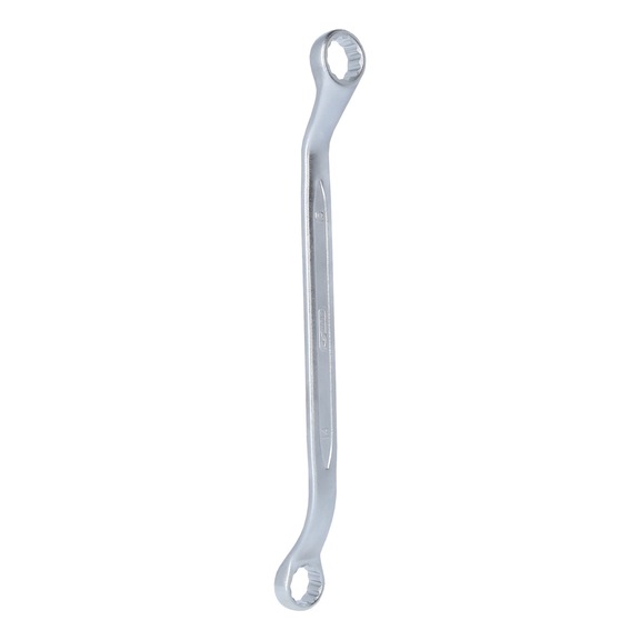 KS TOOLS Double ring spanner, slightly offset, 14x15 mm - Double ring spanner, offset