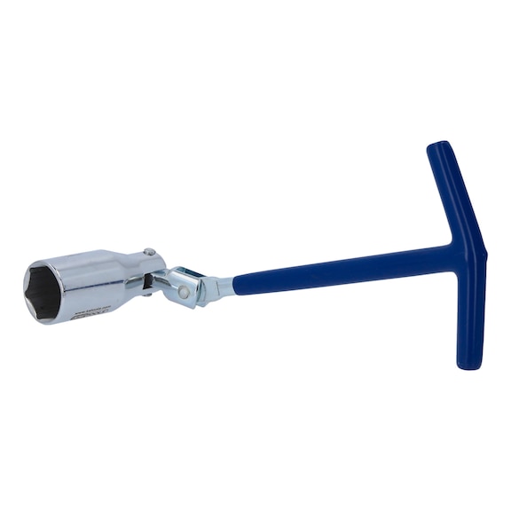 KS TOOLS T-handle spark plug wrench with joint, 21 mm - Spark plug wrench