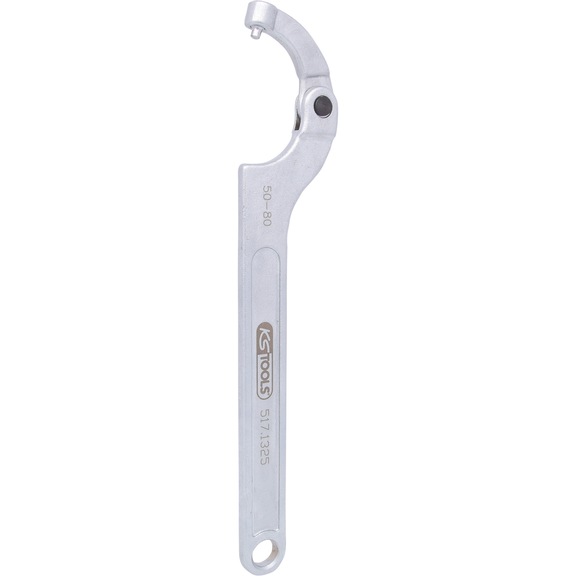 KS TOOLS Hook wrench with pin, 50-80 mm - Hook wrench, pin