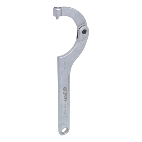 KS TOOLS Hook wrench with pin, 80-120 mm - Hook wrench, pin