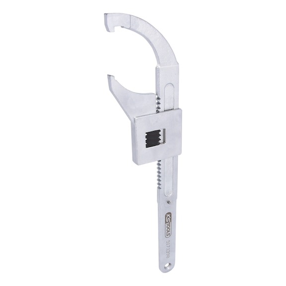 Hook wrench with nose, 20-100 mm - Articulated hook spanner Nose