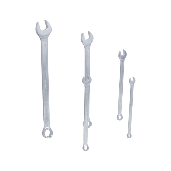 KS TOOLS Combination wrench set, extra long, 5-piece 8-19 mm - Combination spanner set