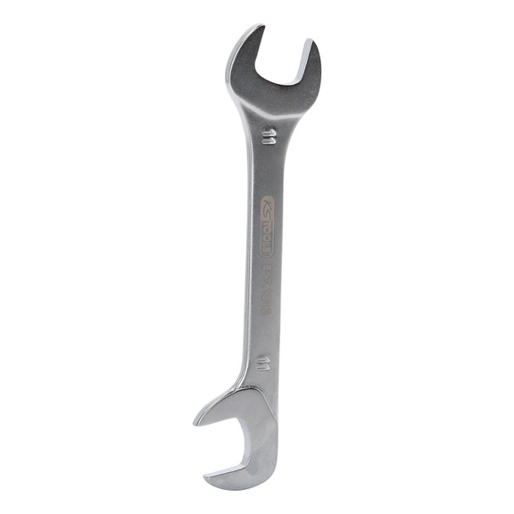 Combination wrench, 15 degrees, 75 degrees, 11 mm - Double open-end spanner