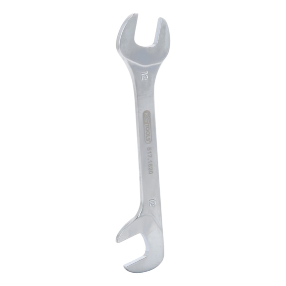 Combination spanner, 15 degrees, 75 degrees, 12 mm - Double open-end spanner