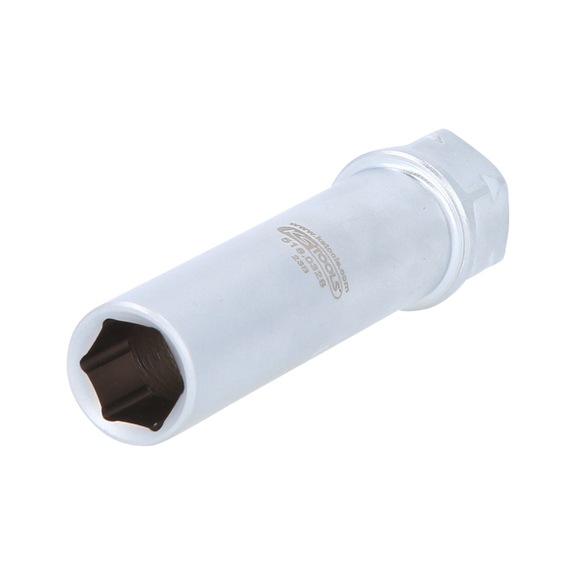 11 mm through socket, length 70 mm - 11 mm box end socket