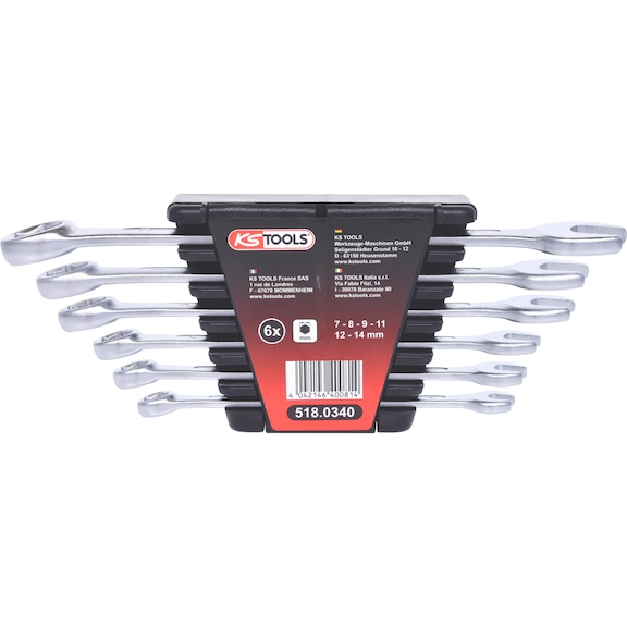 Brake system bleeder wrench set, 6-piece - Brake bleed wrench