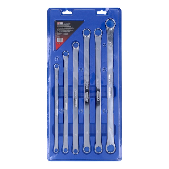 CHROMEplus double ring spanner set, XL, 6-piece - Double ring spanner set