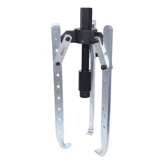 Hydraulic universal puller, 3-armed, 50–350 mm, 385 mm - Universal puller, 3-armed