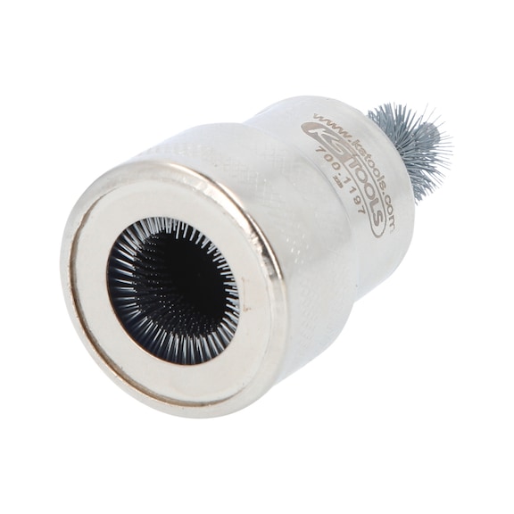 Battery terminal and clamp cleaning brush, 120 mm - Brushes