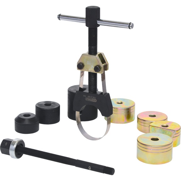 Silent bearing tool set for BMW rear axle, 10-piece - Chassis component (motor vehicle, other)