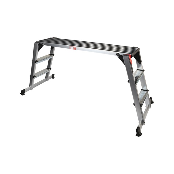 Aluminium safety platform, L1650xW380xH730mm - Walking platform