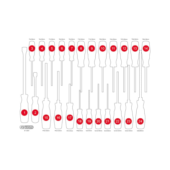 Empty foam insert for 811.0024 - Empty foam insert