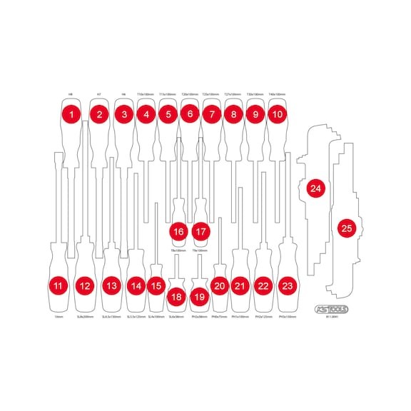 Empty foam insert for 811.0041 - Empty foam insert