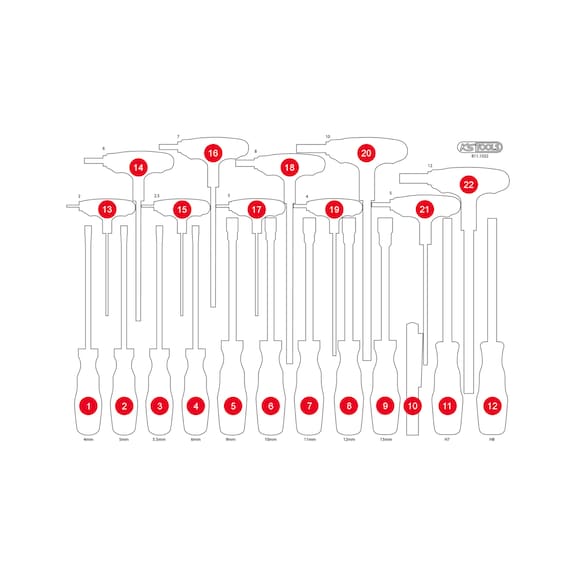 Empty foam insert for 811.1022 - Empty foam insert