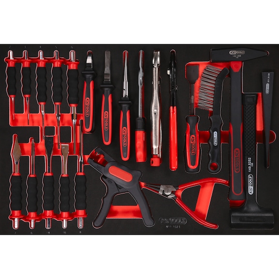 Pliers/hammer/chisel set, 23 pieces - Pliers set