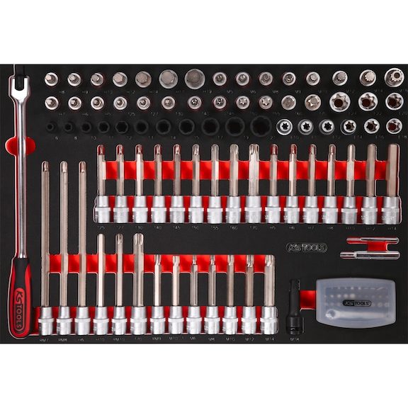 1/2 inch bit socket set in foam insert, 111 pieces - Bit set