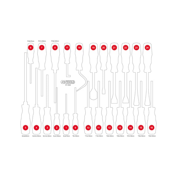 Empty foam insert for 811.3024 - Empty foam insert